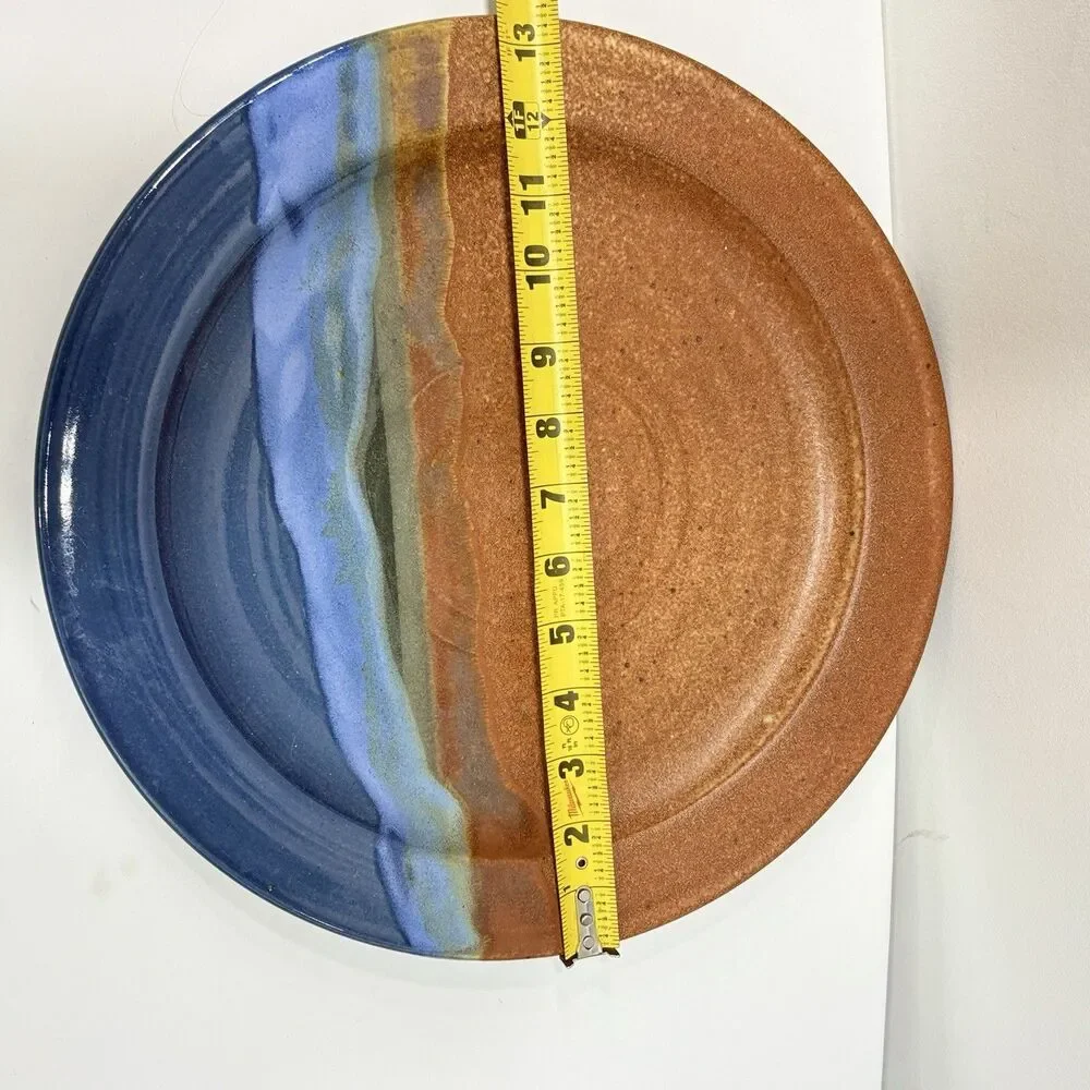 Sunset Canyon Pottery Earth and Sky Round Platter Charger 13